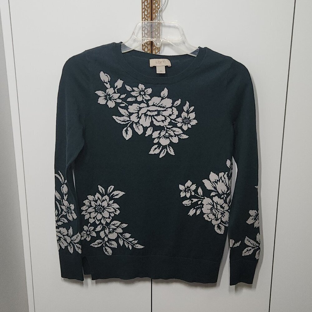 Bundle of Two Loft 100% Cotton Sweaters Women's Size XS